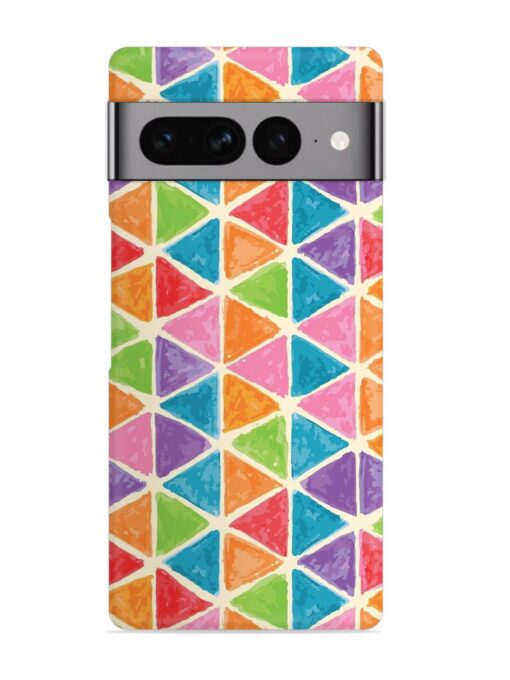 Seamless Colorful Isometric Snap Case for Google Pixel 7 Pro Zapvi