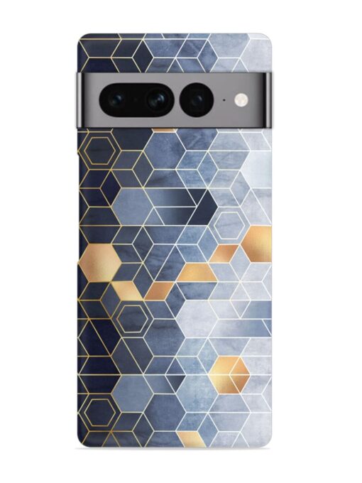 Geometric Abstraction Hexagons Snap Case for Google Pixel 7 Pro Zapvi