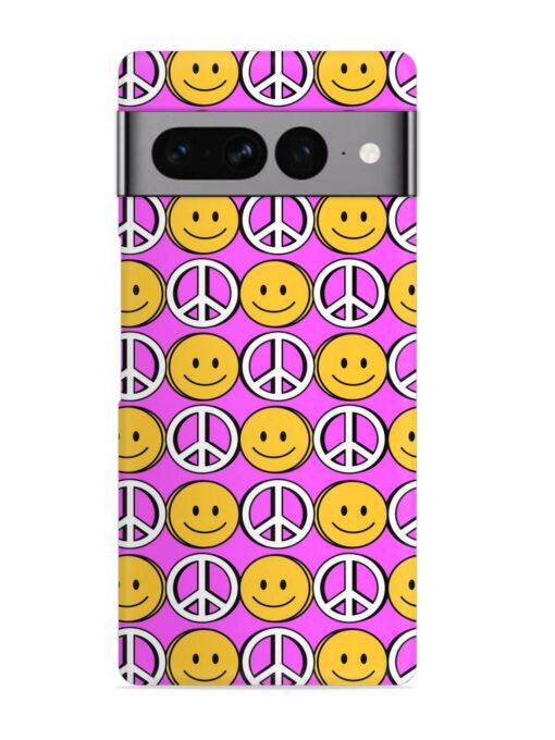 Smiley Face Peace Snap Case for Google Pixel 7 Pro Zapvi