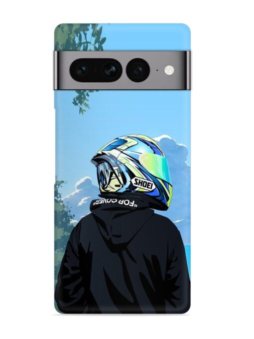 Rider With Helmet Snap Case for Google Pixel 7 Pro Zapvi