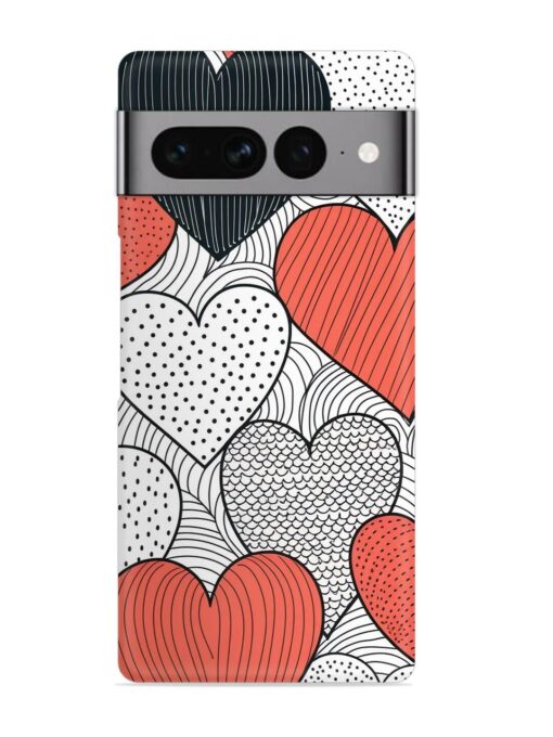 Girly Heart Seamless Snap Case for Google Pixel 7 Pro Zapvi