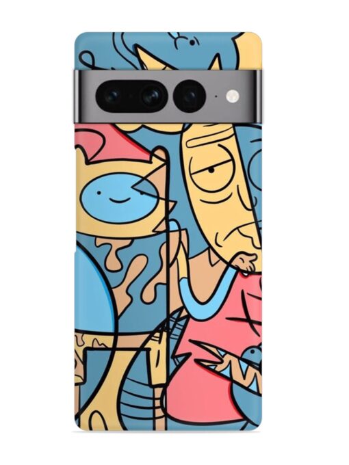 Silly Face Doodle Snap Case for Google Pixel 7 Pro Zapvi