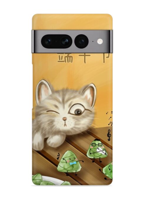 Cat Scorpion Dancing Snap Case for Google Pixel 7 Pro Zapvi