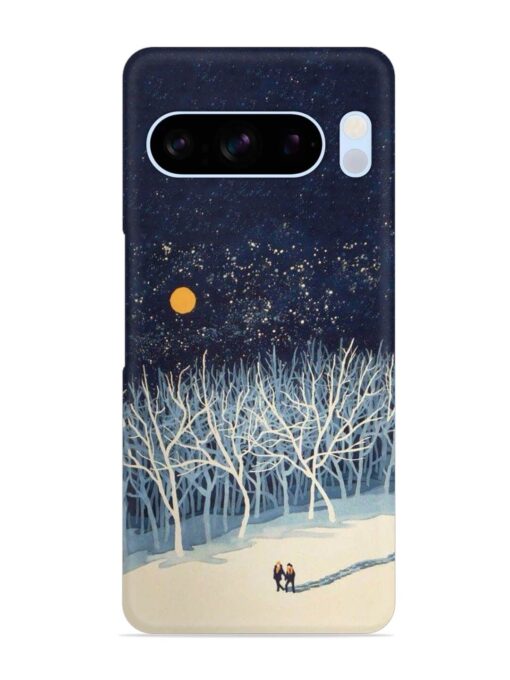 Full Moon Snowshoe Tour Snap Case for Google Pixel 8 Pro Zapvi