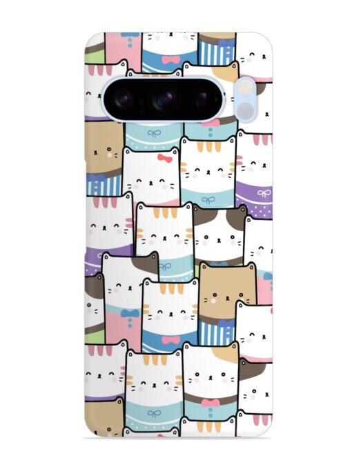 Cute Adorable Cat Snap Case for Google Pixel 8 Pro Zapvi