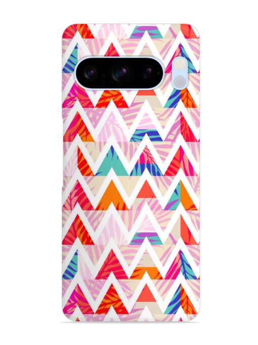 Abstract Triangle Background Snap Case for Google Pixel 8 Pro Zapvi