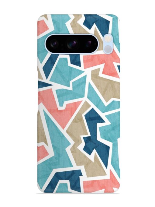 Vintage Geometric Triangle Snap Case for Google Pixel 8 Pro Zapvi