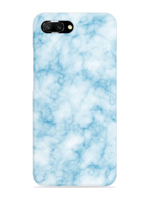 Blue White Natural Marble Snap Case for Honor 10 Zapvi