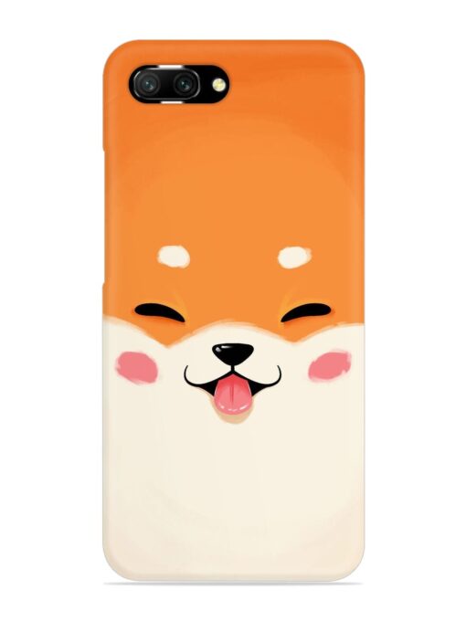 Cute Dog Face Vector Snap Case for Honor 10 Zapvi