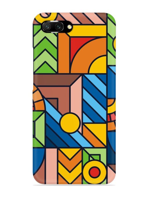 Colorful Geometric Snap Case for Honor 10 Zapvi