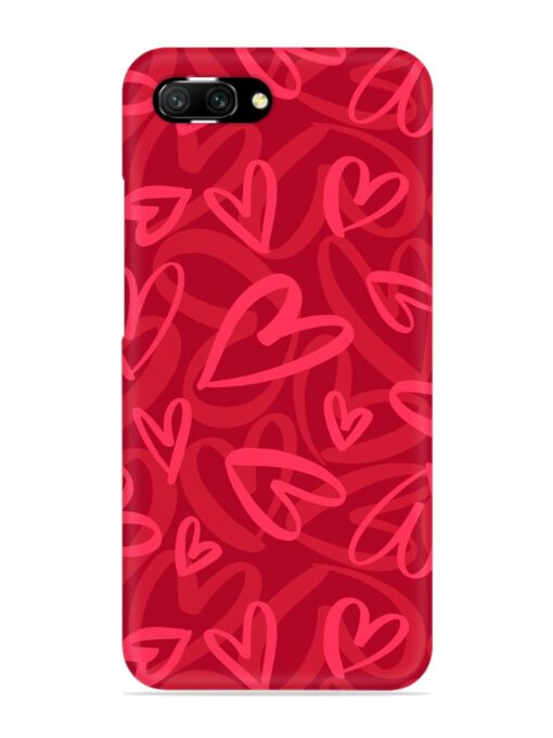 Seamless Romantic Pattern Snap Case for Honor 10 Zapvi