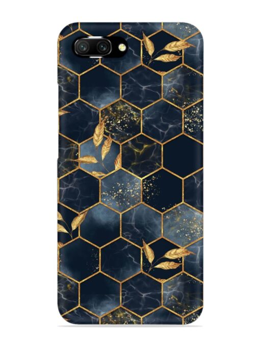 Marble Hexagon Seamless Snap Case for Honor 10 Zapvi