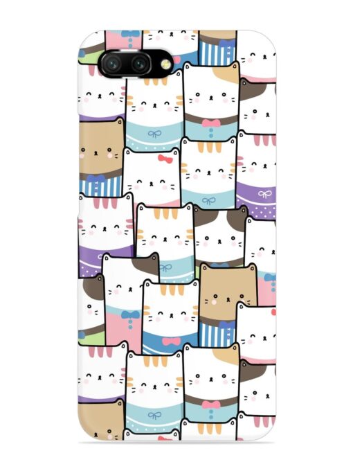 Cute Adorable Cat Snap Case for Honor 10 Zapvi