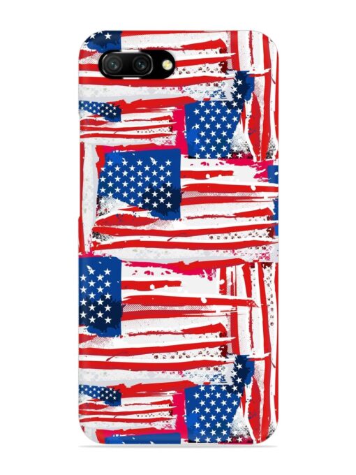 Usa Flag Seamless Snap Case for Honor 10 Zapvi