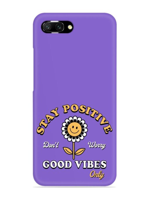 Retro Positive Flower Snap Case for Honor 10 Zapvi