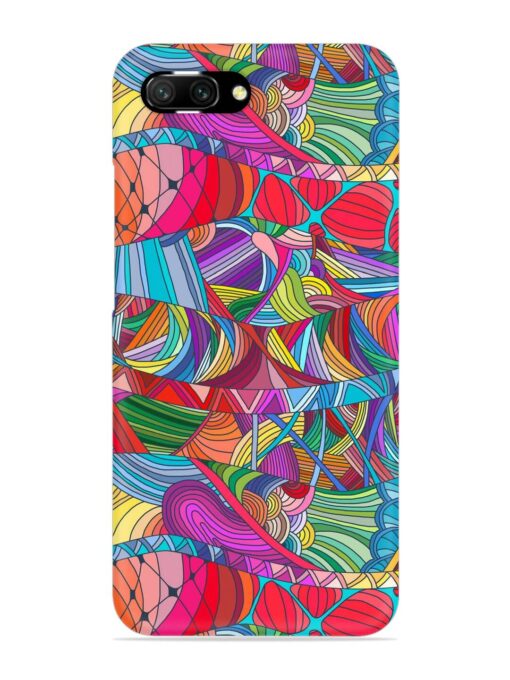 Seamless Patterns Hand Drawn Snap Case for Honor 10 Zapvi