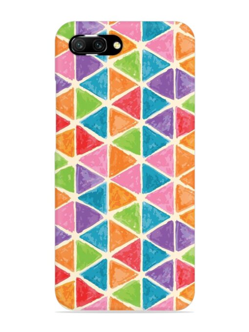 Seamless Colorful Isometric Snap Case for Honor 10 Zapvi