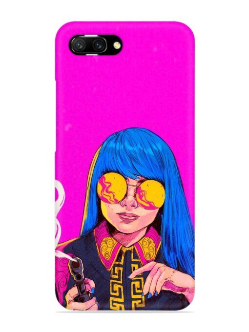 Aesthetic Anime Girl Snap Case for Honor 10 Zapvi