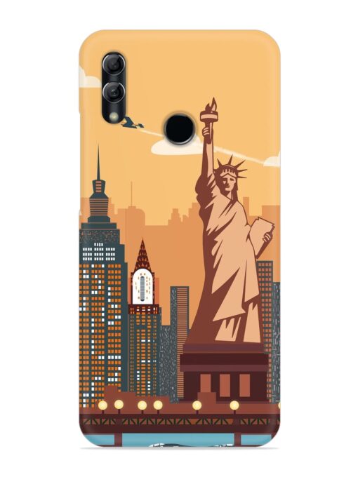 New York Statue Of Liberty Architectural Scenery Snap Case for Honor 10 Lite Zapvi