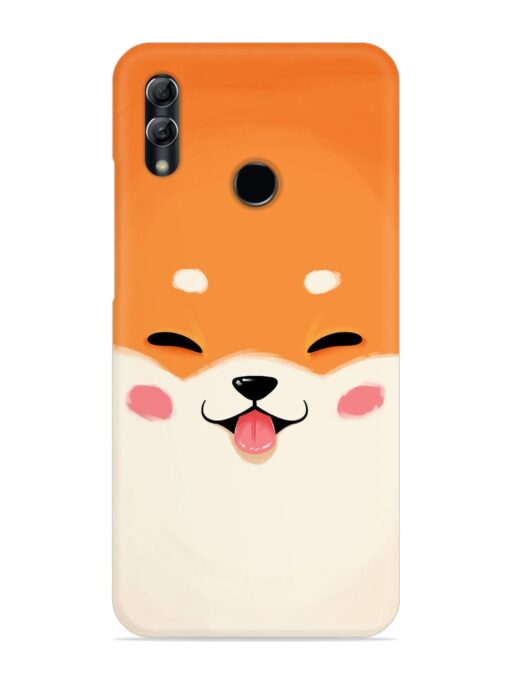 Cute Dog Face Vector Snap Case for Honor 10 Lite Zapvi