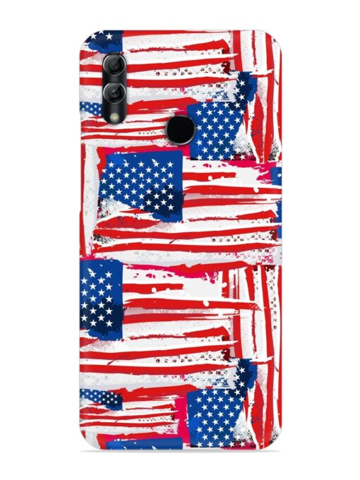 Usa Flag Seamless Snap Case for Honor 10 Lite Zapvi