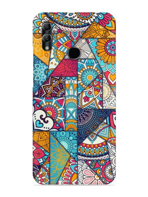 Patchwork Pattern Vintage Snap Case for Honor 10 Lite Zapvi