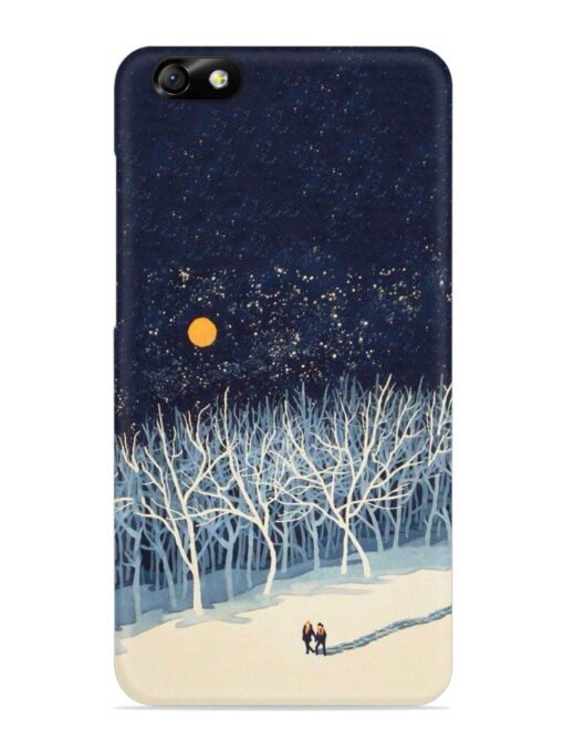 Full Moon Snowshoe Tour Snap Case for Honor 4X Zapvi