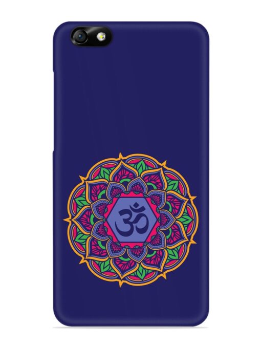 Om Mandala Art Blue Snap Case for Honor 4X Zapvi