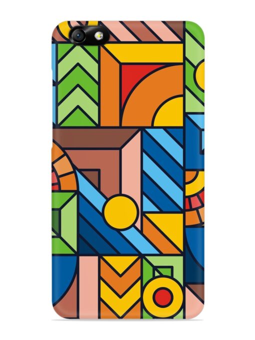 Colorful Geometric Snap Case for Honor 4X Zapvi