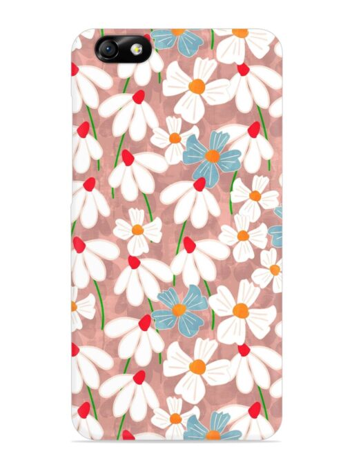 Abstract Petal Flowers Snap Case for Honor 4X Zapvi