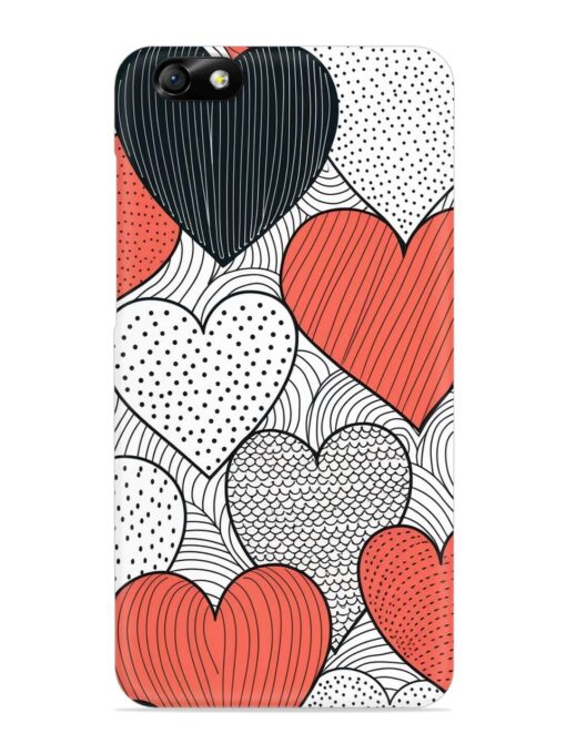 Girly Heart Seamless Snap Case for Honor 4X Zapvi