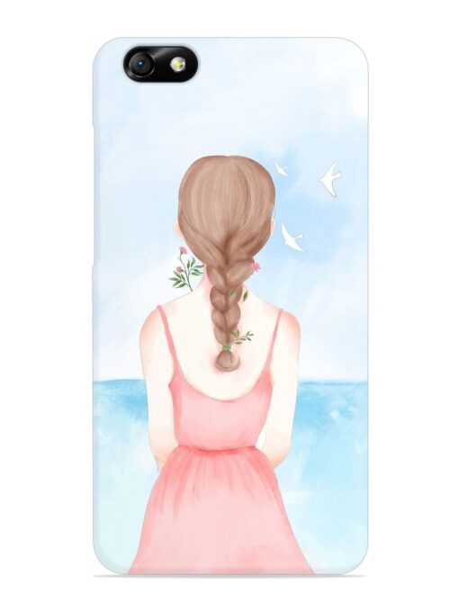 Watercolor Girl Vector Snap Case for Honor 4X Zapvi