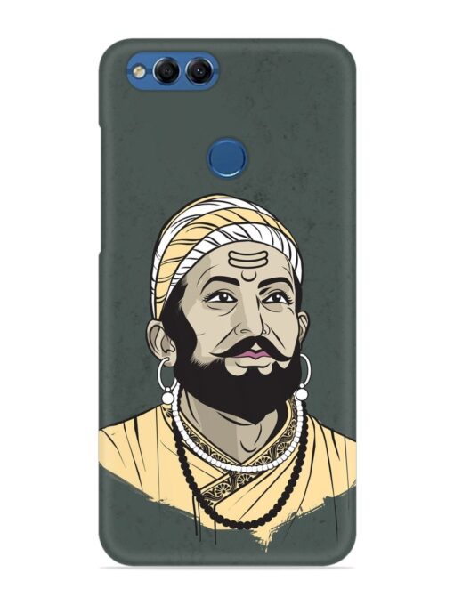 Shivaji Maharaj Vector Art Snap Case for Honor 7X Zapvi