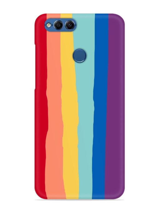 Rainbow Genuine Liquid Snap Case for Honor 7X Zapvi