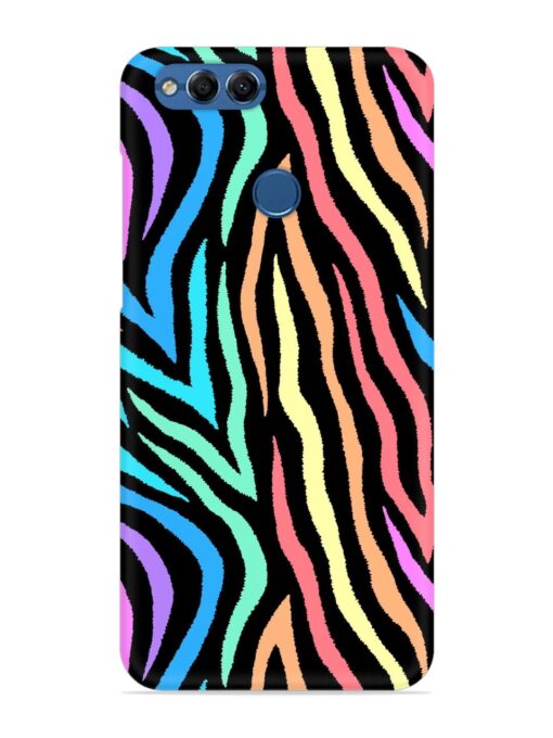 Colorful Abstract Zebra Snap Case for Honor 7X Zapvi