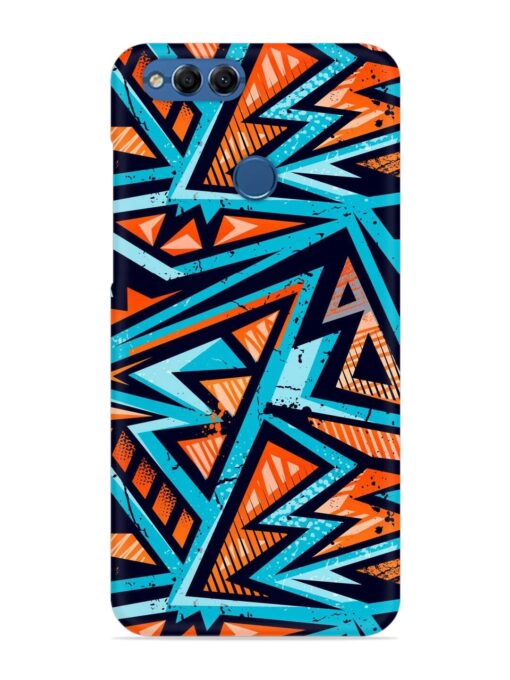 Abstract Seamless Grunge Snap Case for Honor 7X Zapvi