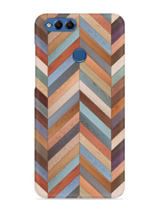 Seamless Wood Parquet Snap Case for Honor 7X Zapvi