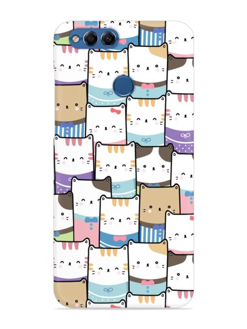 Cute Adorable Cat Snap Case for Honor 7X Zapvi