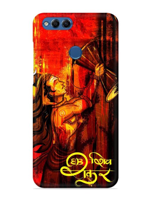 Illustration Lord Shiva Snap Case for Honor 7X Zapvi