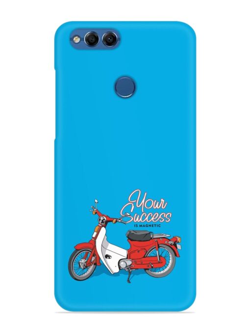 Motorcycles Image Vector Snap Case for Honor 7X Zapvi