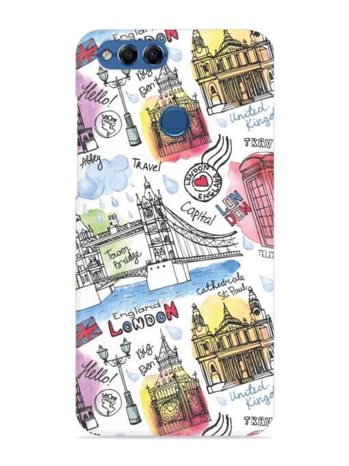 Vector London Landmark Snap Case for Honor 7X Zapvi