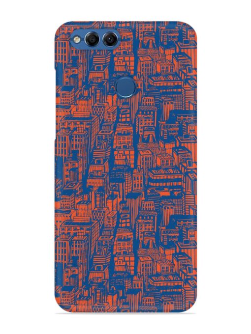 Hand Drawn Seamless Snap Case for Honor 7X Zapvi