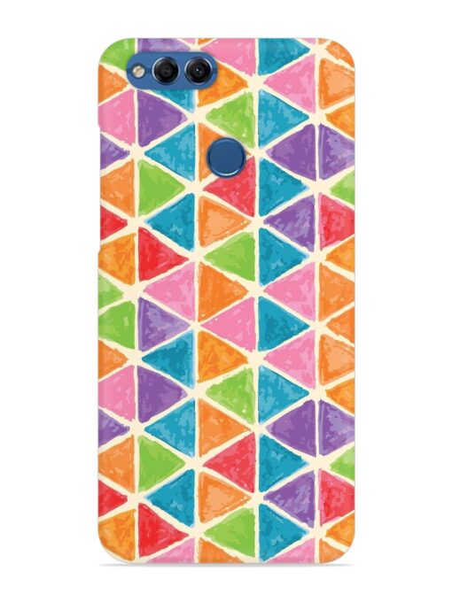 Seamless Colorful Isometric Snap Case for Honor 7X Zapvi