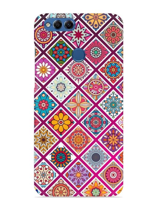 Seamless Tile Pattern Snap Case for Honor 7X Zapvi