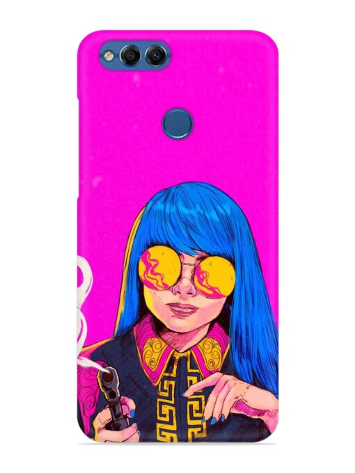 Aesthetic Anime Girl Snap Case for Honor 7X Zapvi