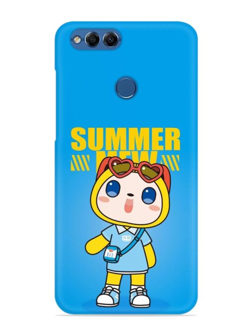 Summer Mew Cartoon Snap Case for Honor 7X Zapvi