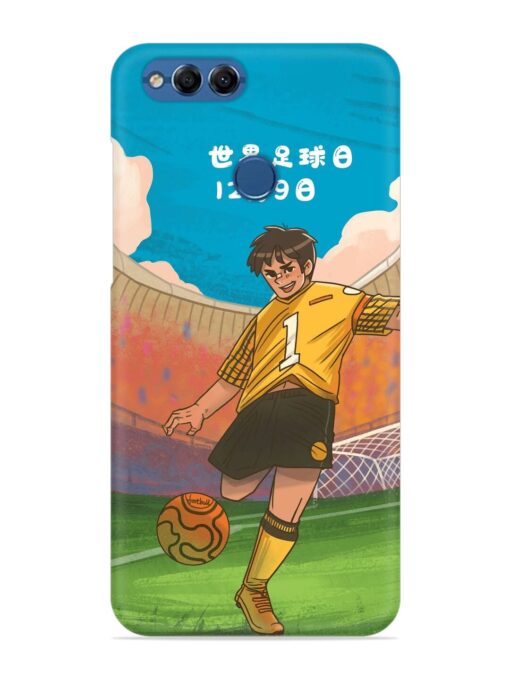 Soccer Kick Snap Case for Honor 7X Zapvi