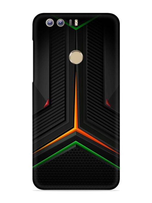 Orange Triangle Light Snap Case for Honor 8 Zapvi