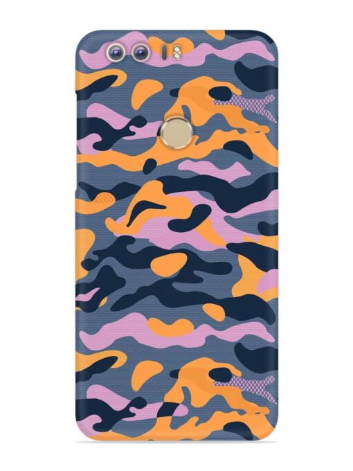 Camouflage Army Military English Orange Art Snap Case for Honor 8 Zapvi