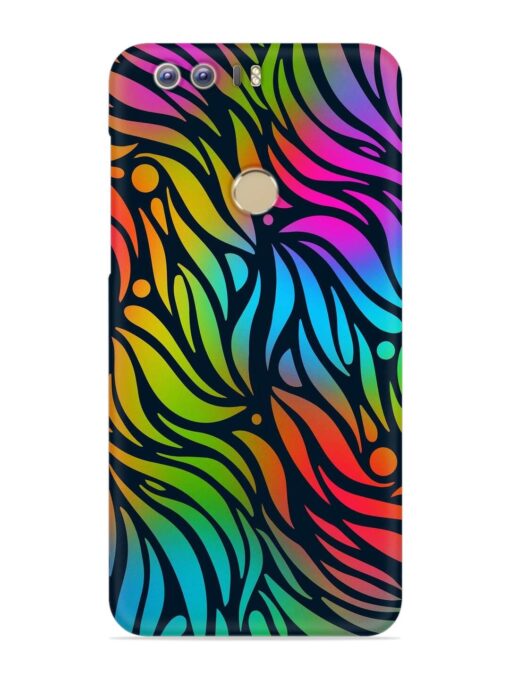 Abstract Leaf Design Snap Case for Honor 8 Zapvi